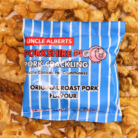 Uncle Alberts Porkshire Pig Pork Crackling Original Roast Pork (24x50gBox)